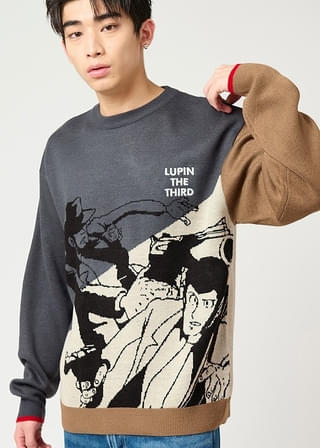 バラとピストル|ウォッシャブルジャカードニット