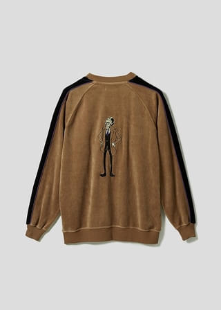 変装|ベロアトラックスウェット