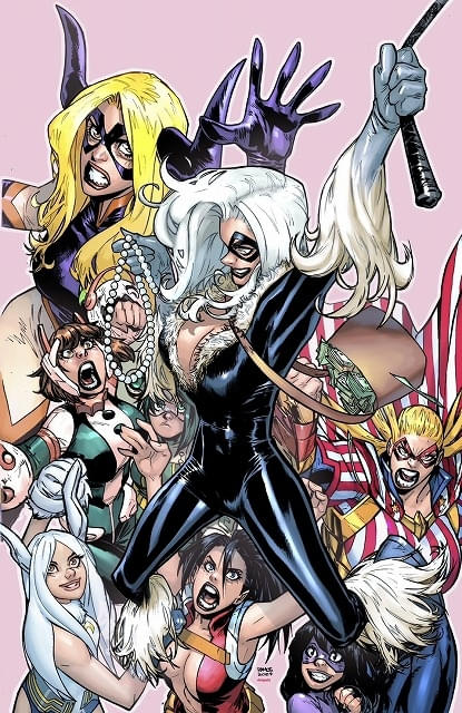 ヒロアカ」最終巻、発売記念 マーベル・コミックとのコラボイラスト