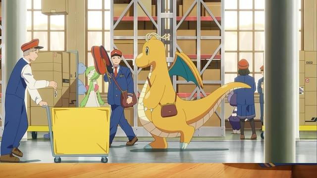 2月27日配信「カイリューとゆうびんやさん」ハナがカイリューとともに