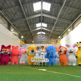 松田元太、水上恒司の頭に“奇跡のキック”!? 「たべっ子どうぶつ THE MOVIE」ヒット祈願にチャレンジ