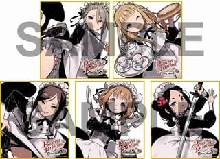 第1週入場特典のミニ色紙(全5種)