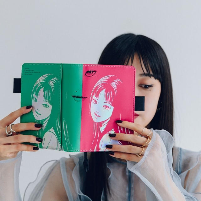 手帳カバー「富江 Smirk」：オリジナルサイズ（A6）