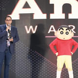 最優秀ライセンスキャラクター賞・インターナショナル部門を受賞したしんちゃん