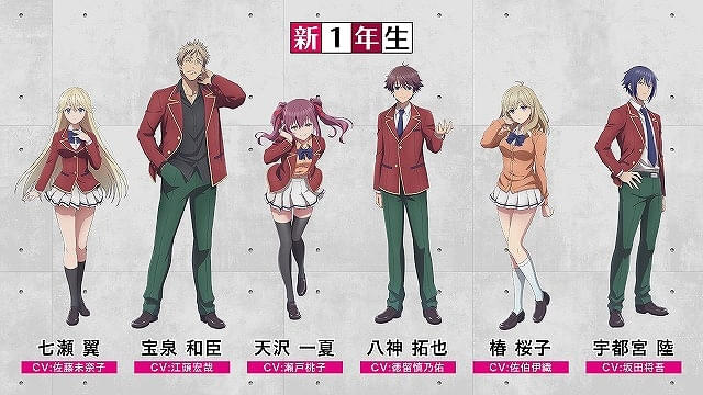 ようこそ実力至上主義の教室へ 4th Season」26年4月放送開始 佐藤