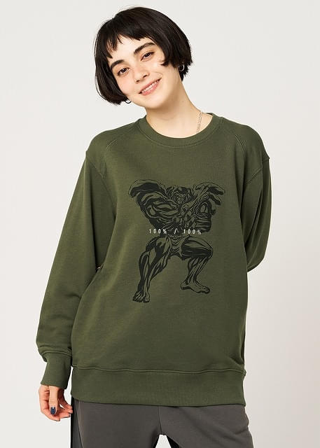 100％中の100％／裏毛スウェット