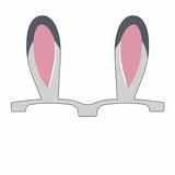 メガネ用カスタム耳型ステッカー(ジュディ・バージョン)