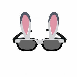 (メガネに貼り付けた際のイメージ)