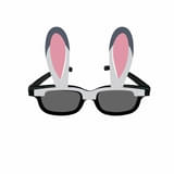 メガネに貼り付けた際のイメージ