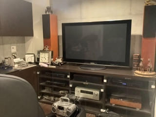 明田川さんご自宅のオーディオ部屋