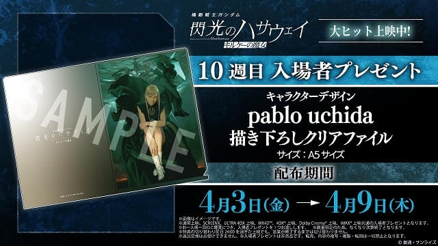 「機動戦士ガンダム 閃光のハサウェイ キルケーの魔女」10週目入場特典
