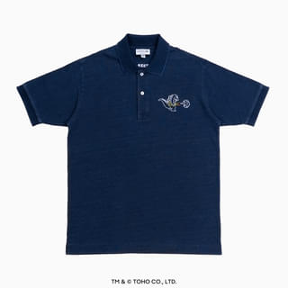 ゴジラ ポロシャツ 24,200円(税込)ネイビー(インディゴブルー)/LACOSTE 新宿店 限定 5/29(金)より発売予定