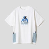 タチコマ＆イカク｜サイドポケットビッグシルエットTシャツ