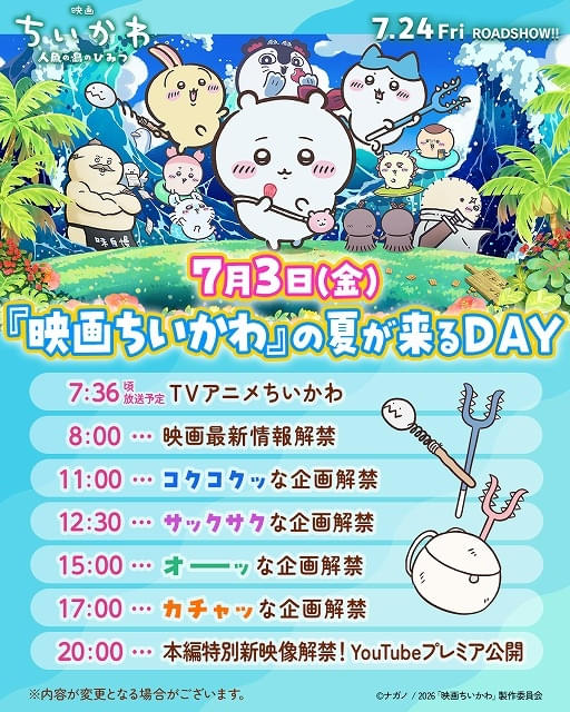 ケ*ン様 ちいかわDVD初回生産限定特典1、2、3 映画ちいかわ」入場特典第1弾はチャームミニフィギュア 全8種を数量