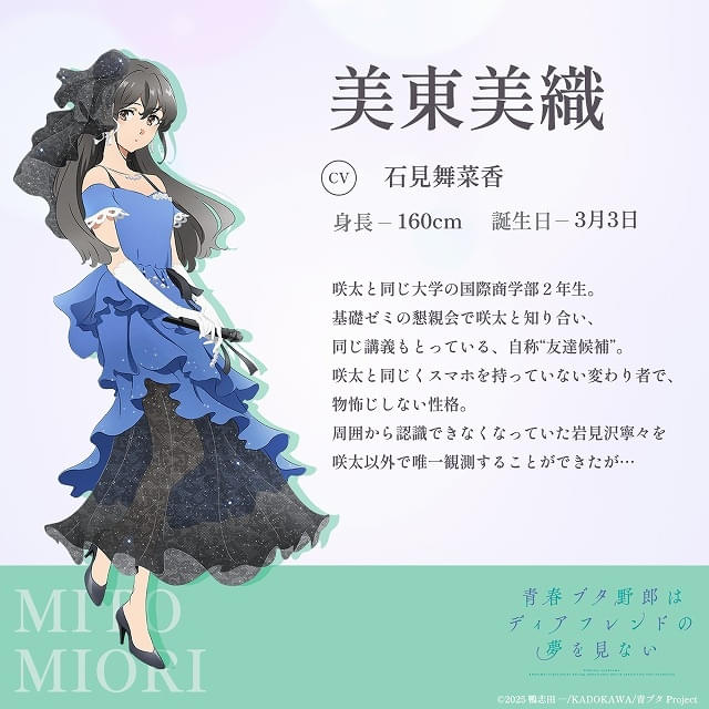 美東美織キャラクタービジュアル（ドレスVer.）