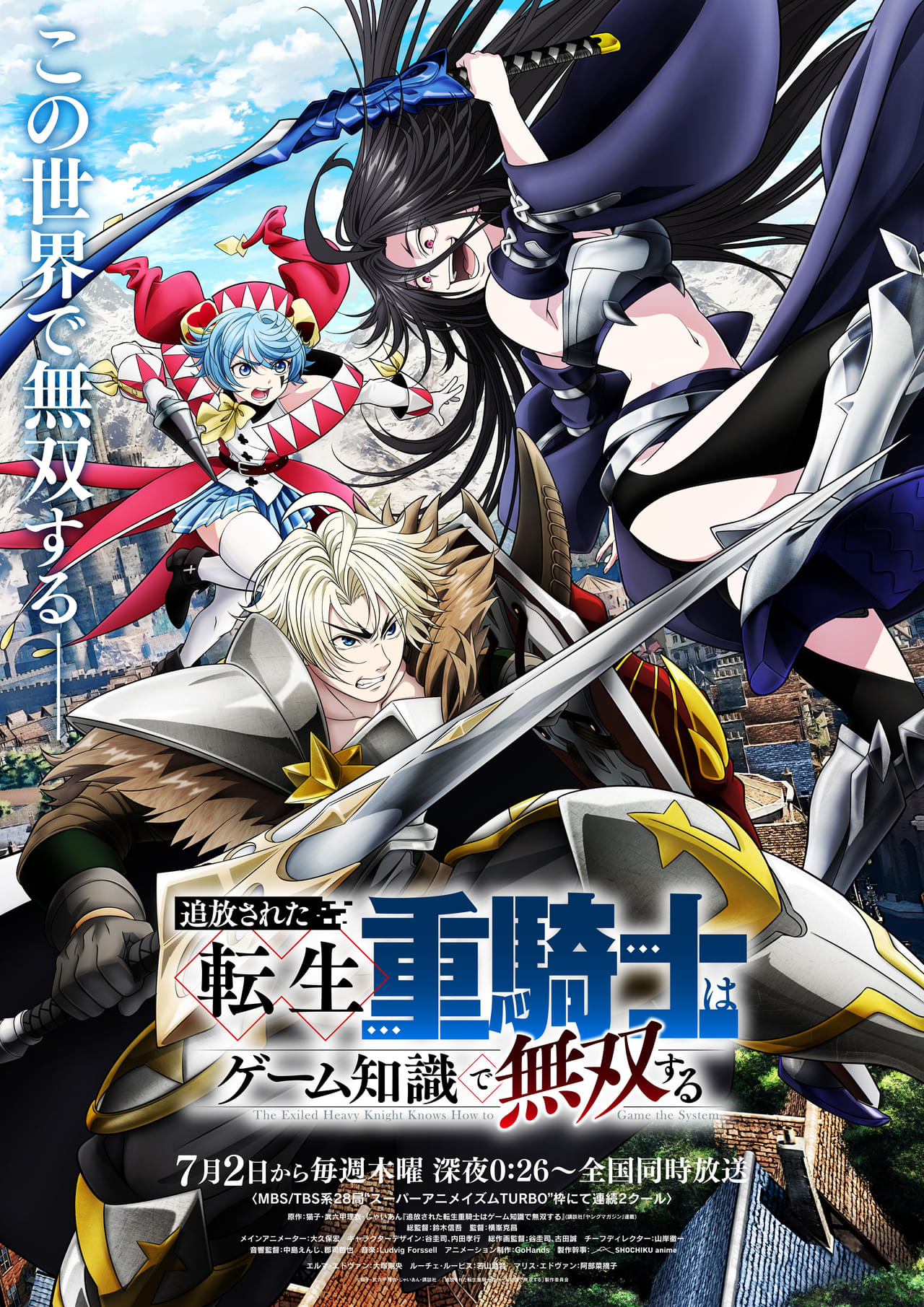 追放された転生重騎士はゲーム知識で無双する : 作品情報・声優