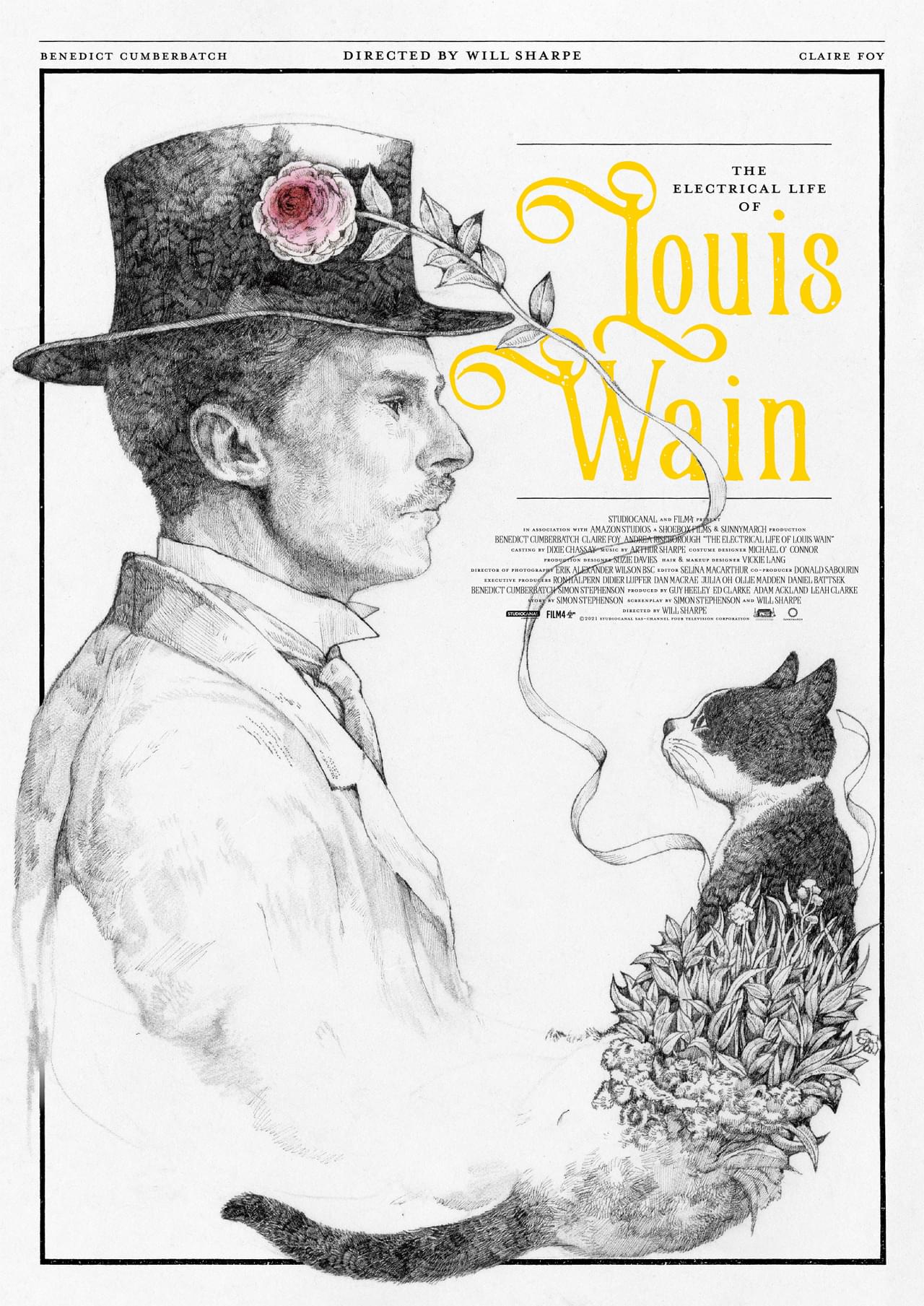 ヒグチユウコ×ルイス・ウェイン、新旧の猫画家がコラボ 大島依提亜との共作ポスター2種完成