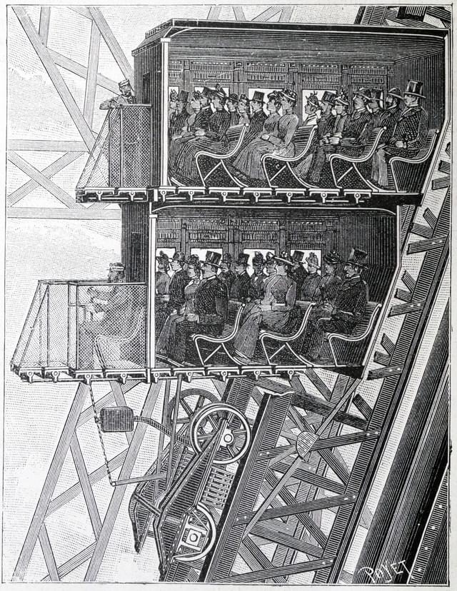 エレベーターのイラスト資料