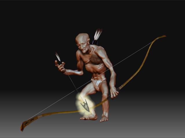 初めてZBrushというモデリングソフトで作ったキャラクター