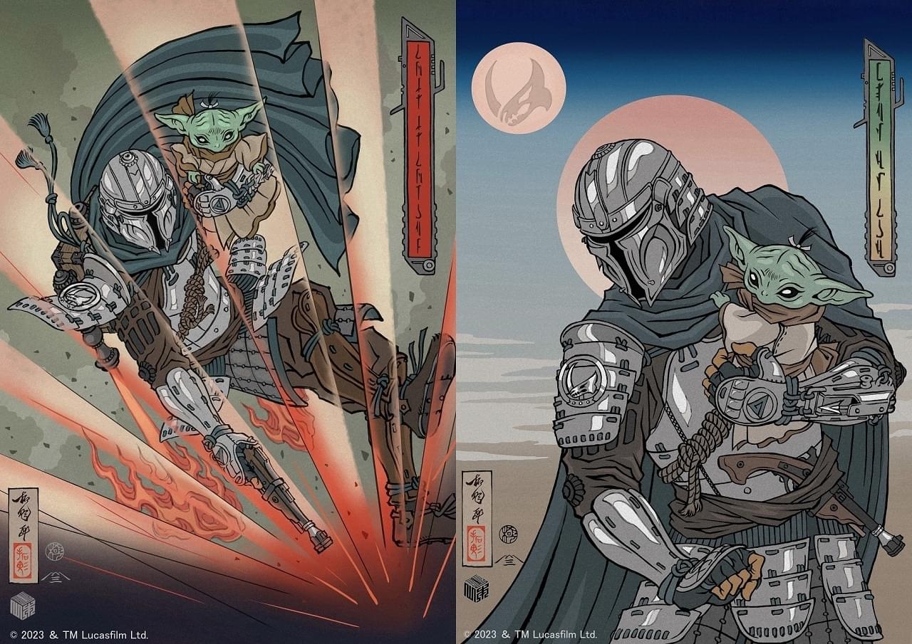 ルーカスフィルム公認！ 「マンダロリアン」浮世絵特別ビジュアルで親子の絆を表現