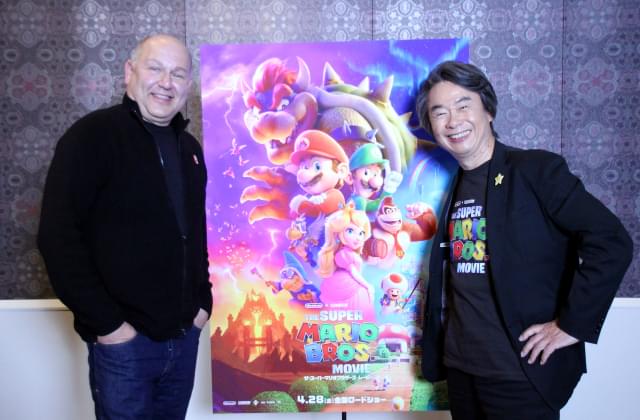 （左から）クリス・メレダンドリ氏、宮本茂氏