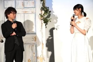 「すずめの戸締まり」後日談を生アフレコ！ 日本終映に原菜乃華＆松村北斗＆新海誠監督が謝意