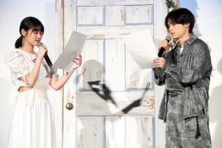 「すずめの戸締まり」後日談を生アフレコ！ 日本終映に原菜乃華＆松村北斗＆新海誠監督が謝意