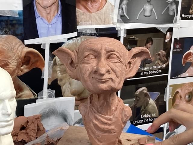 「皺くちゃを作りたかった。ハリポタのドビーとハリソン・フォードの掛け合わせのクリーチャーです」（ネイリスト、メイクアップ業）