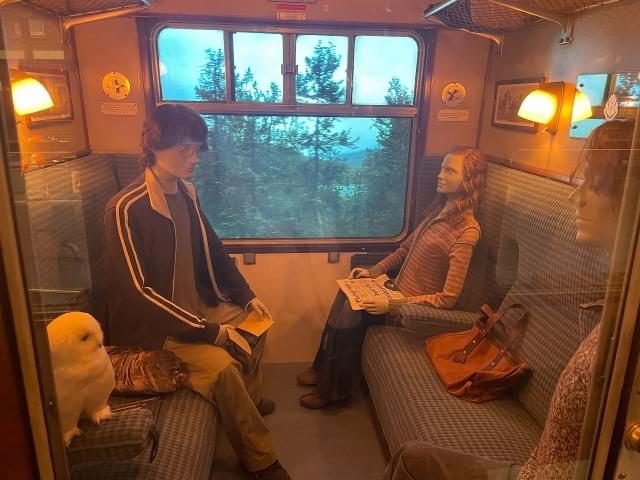 ホグワーツ特急の中はこんな感じです