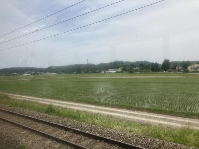 東北新幹線の車窓から