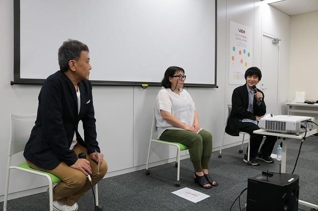 左から矢田部吉彦氏、水野詠子プロデューサー、鈴木徳至プロデューサー