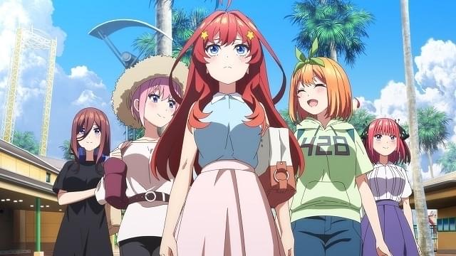 「五等分の花嫁∽」5つ子の水着姿を収めた本予告公開 先行上映の入場特典はイラストミニ色紙