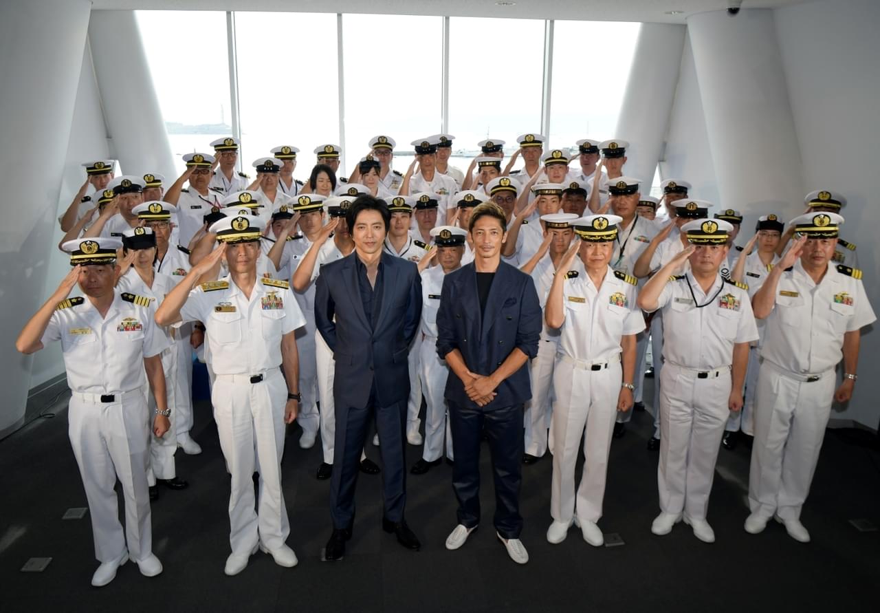 「沈黙の艦隊」大沢たかおと玉木宏、海上自衛隊を前にトーク 毎週金曜にカレーを食べていたと明かす