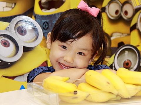 「怪盗グルーの月泥棒 3D」イベントにて。当時6歳の芦田愛菜さん