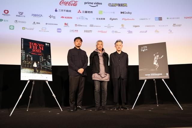 高崎卓馬、田中泯、三宅純（2023年10月26日の上映で撮影）