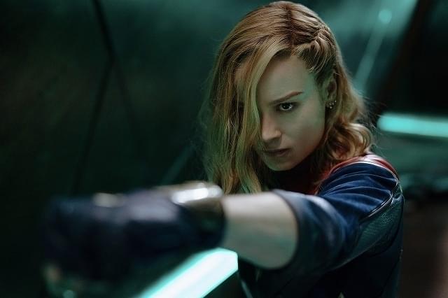 キャプテン・マーベルを演じるブリー・ラーソン