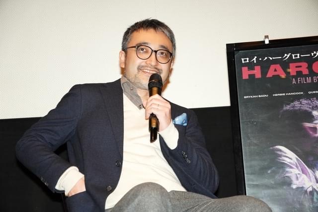 登壇したジャズピアニストの海野雅威