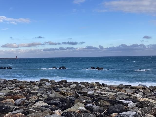 この海の向こう側に日本が