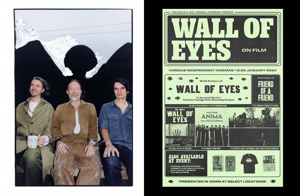 ポール・トーマス・アンダーソン、トム・ヨーク、レディオヘッドのコラボ作品上映も ザ・スマイル新作アルバム試聴イベント、109シネマズプレミアム新宿で開催