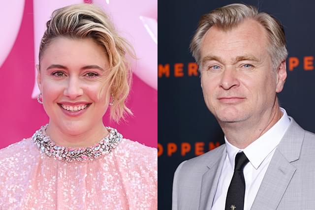 グレタ・ガーウィグ監督（左）とクリストファー・ノーラン監督