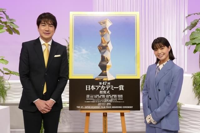 取材に応じた羽鳥慎一と岸井ゆきの