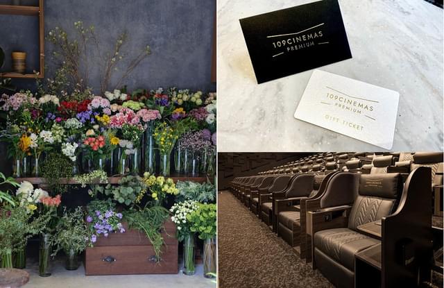 大事な人に映画と花束をプレゼント