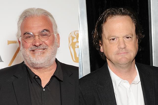 ポール・グリーングラス監督(左)、スティーブ・クローブス(右)