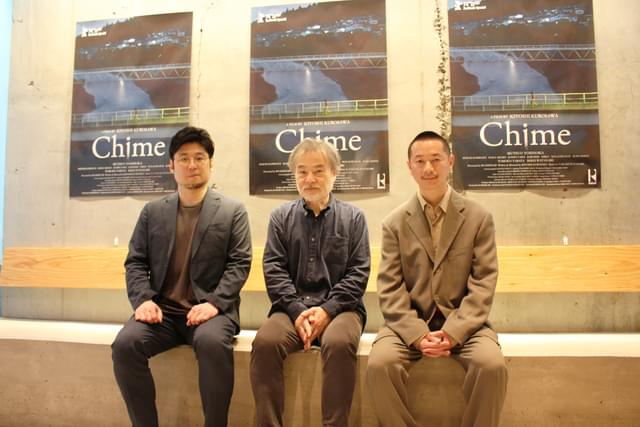 ねこじゃらしの川村岬代表、黒沢清監督、岡本英之プロデューサー