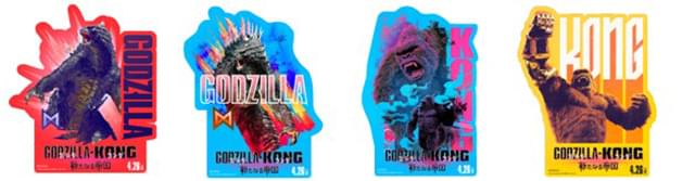 「ゴジラ×コング 新たなる帝国」オリジナルステッカー4種