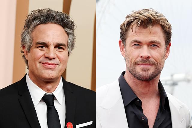 マーク・ラファロ（左）、クリス・ヘムズワース（右）