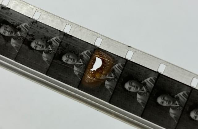 欠損したフィルム