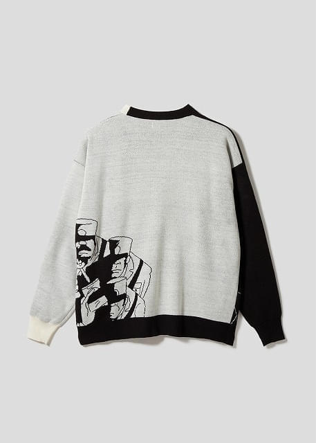 神出鬼没の大泥棒|ウォッシャブルジャカードカーディガン