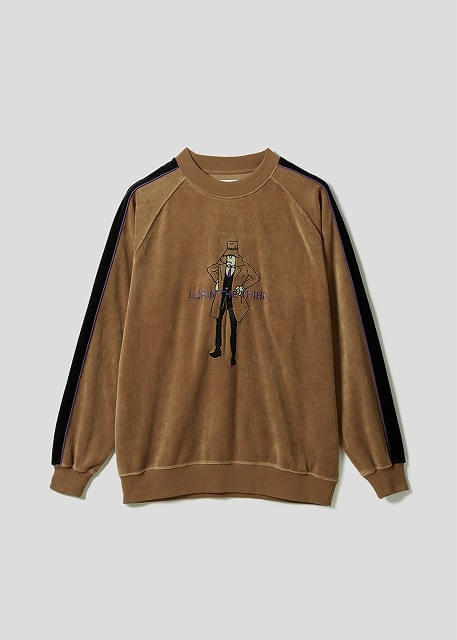 変装|ベロアトラックスウェット