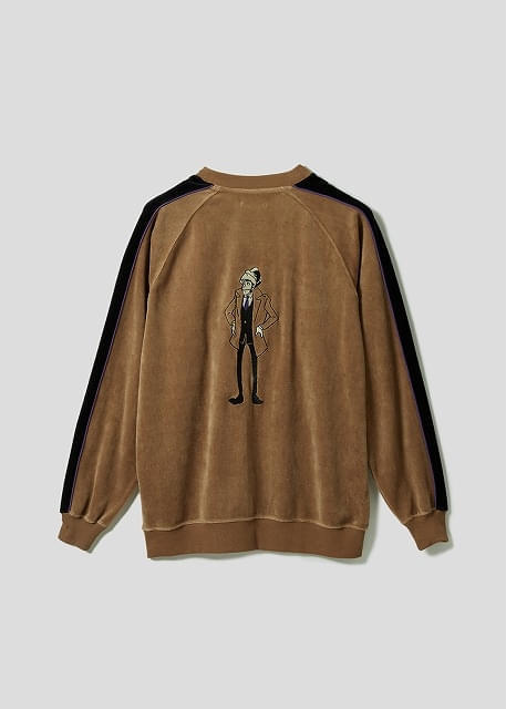 変装|ベロアトラックスウェット